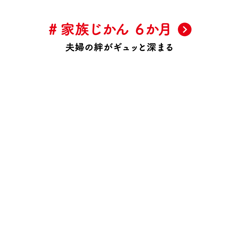 #家族じかん 6か月 夫婦の絆がギュッと深まる