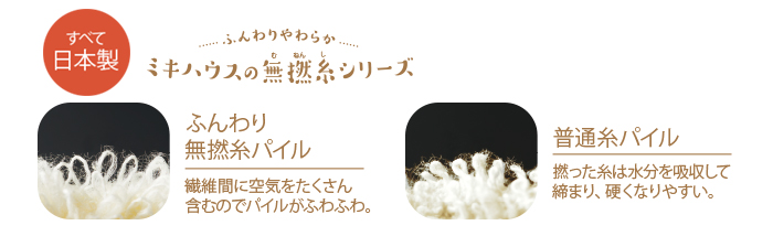 無撚糸パイルとは