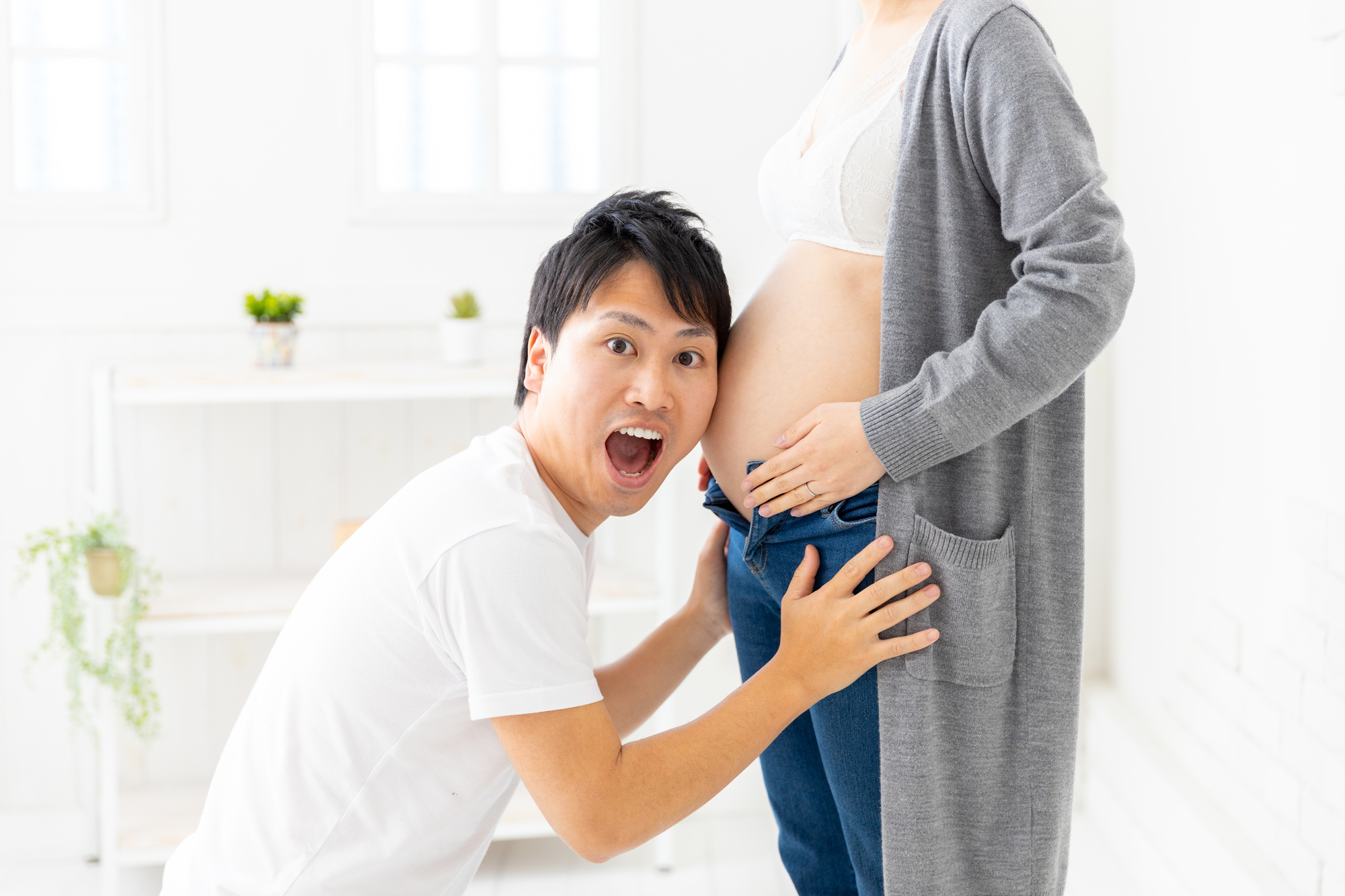 【妊娠39週】　からだを丸くして誕生のときを待っています。