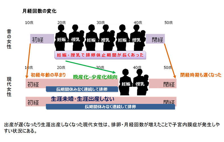 月経回数の変化