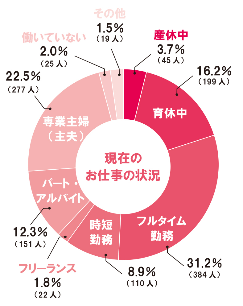【OK】お仕事の状況円グラフ⑤
