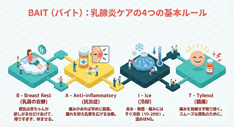 乳腺炎ケアの新ルール「BAIT（バイト）」